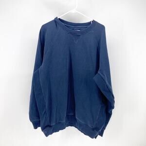 Deluth Trading company blue heavy sweatshirt casual comfortable warm basic LT